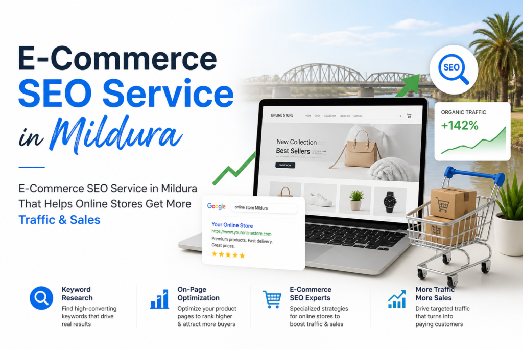 e commerce seo service in mildura that helps online stores get more traffic & sales